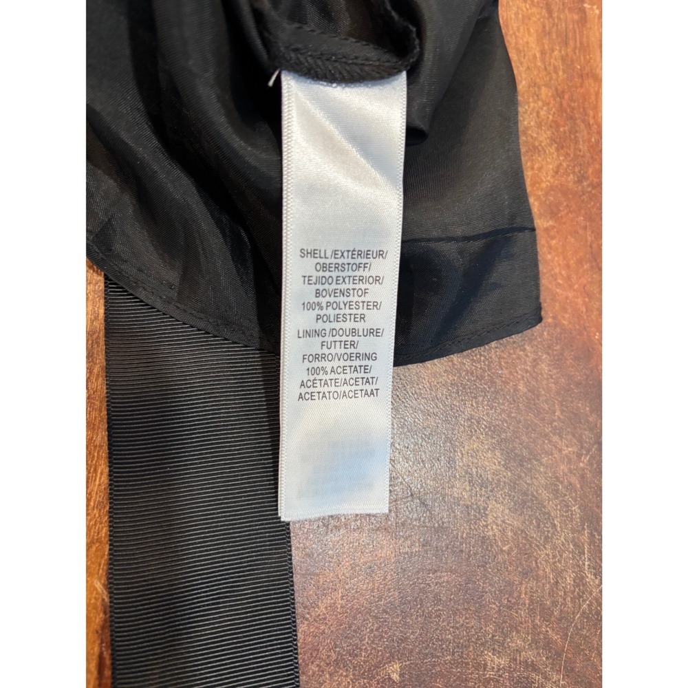 Adrianna Papell black chiffon halter fit & flare cocktail dress women size 2 - Picture 10 of 11